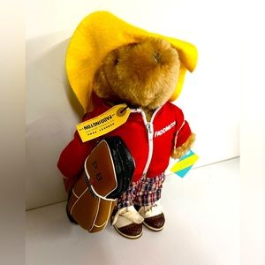 Vintage Paddington Bear Plush With Golf Bag Darkest Peru 1975 Eden Toys